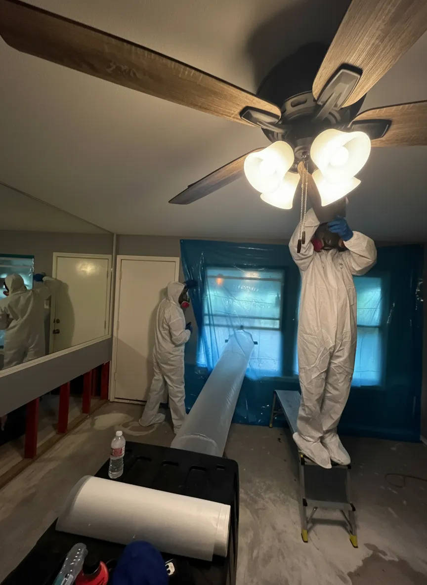 AAA Disaster Recovery mold remediation team in Austin TX